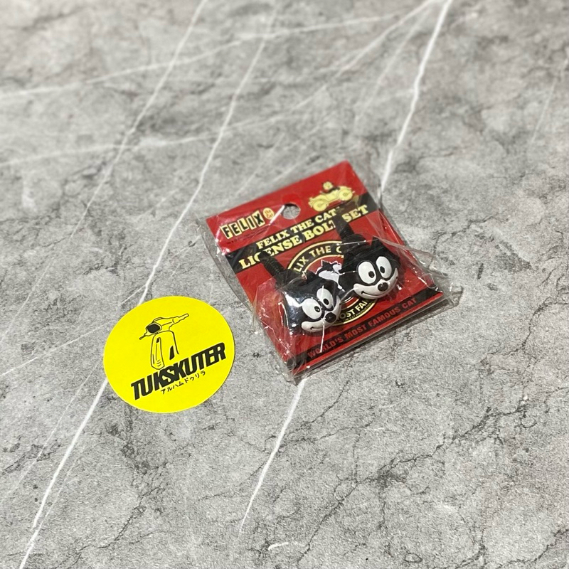 Felix The Cat License Bolt / Baut Plat Nomor Original