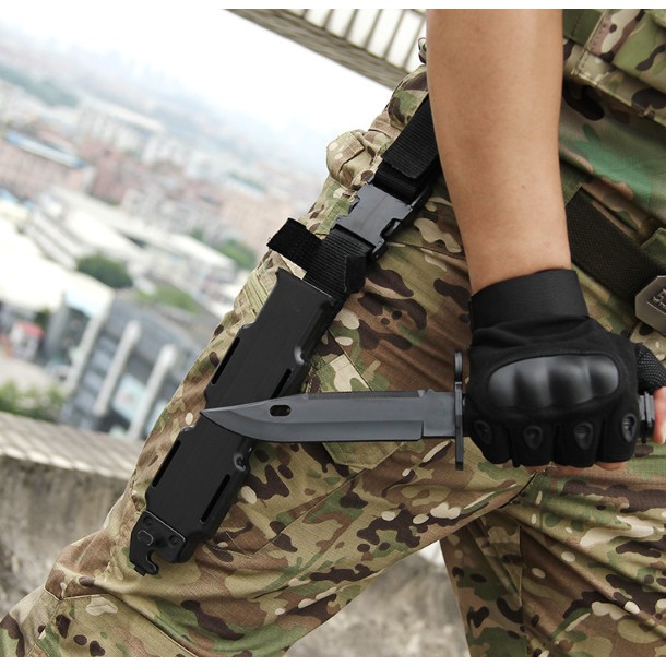 Dummy Knive Tactical Pisau Thermo Plastic Rubber M9 Realistis 1:1 CSGO