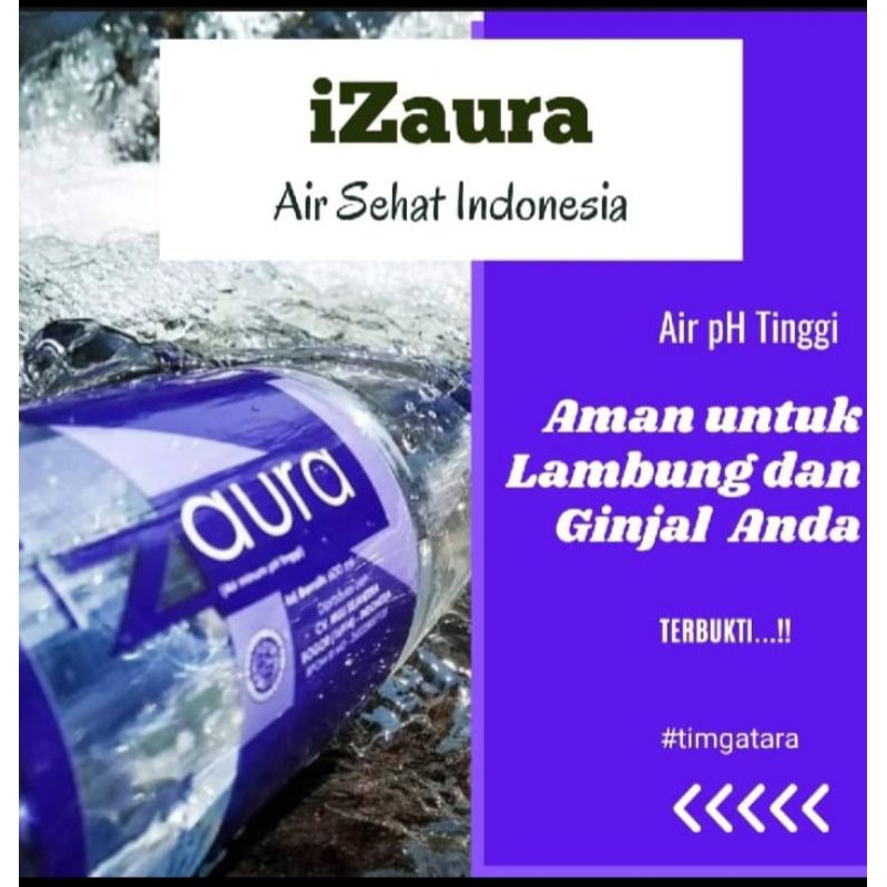 

i ZAURA / AIR ALKALI IZAURA 1 KARTON 600 ML / IZAURA 12 BOTOL