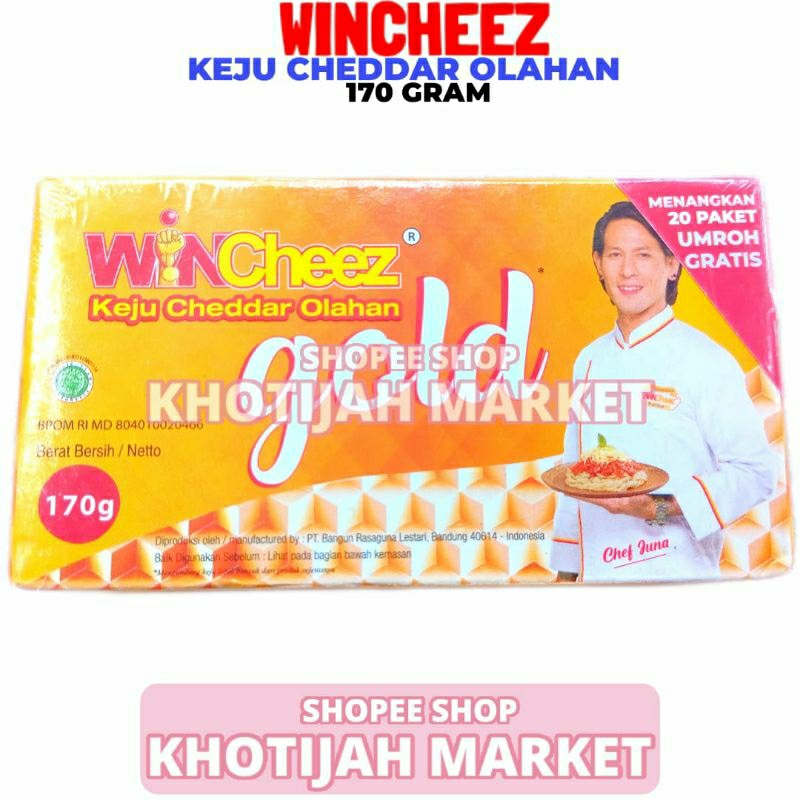 

Wincheez Keju Cheddar Olahan Gold 170gr