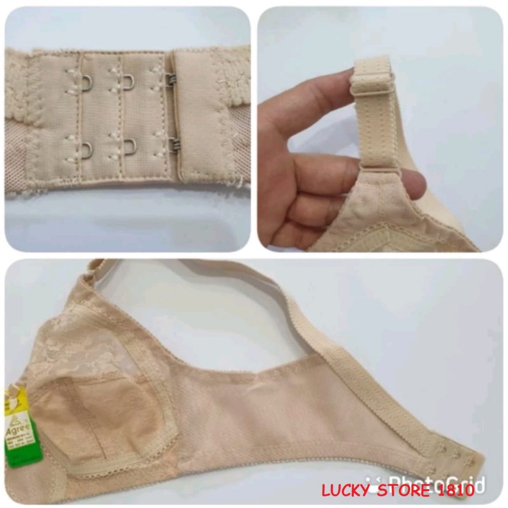 BH BRUKAT SISTER MERK AGREE 099 CUP BESAR / BRA AGREE MIRIP SISTER TRANSPARAN / BH TANPA KAWAT