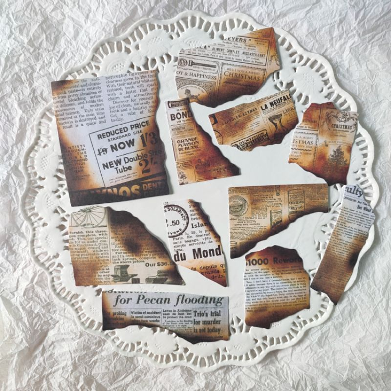 

STIKER BURN NEWSPAPER VINTAGE