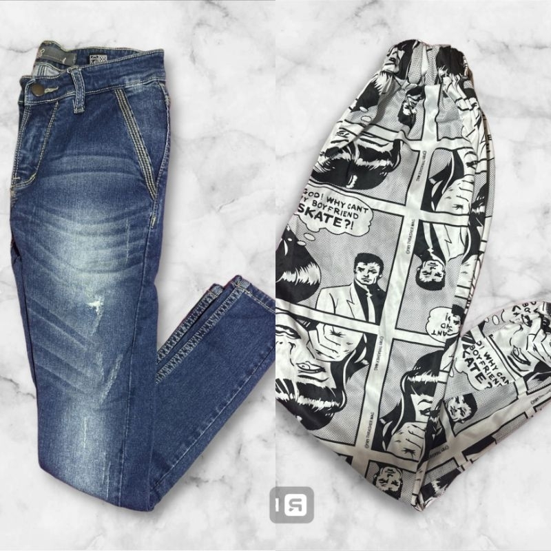 (Preloved)Batch4 Rok Celana Pendek dan Panjang Wanita Allsize Dewasa Bawahan Murah Bekas Second