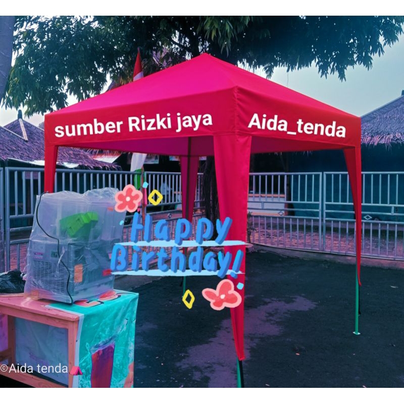 TENDA JUALAN TENDA BAZAR UK 1,5x1,5* 2X2* 2x3 FULSETT TINGGAL PAKEK SAJA MURAH
