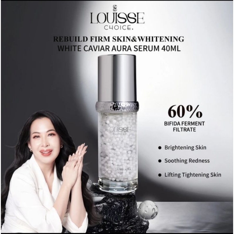 Louisse Choice White Caviar Aura Serum 40 ml | Serum Caviar | Aura Serum Caviar 40g