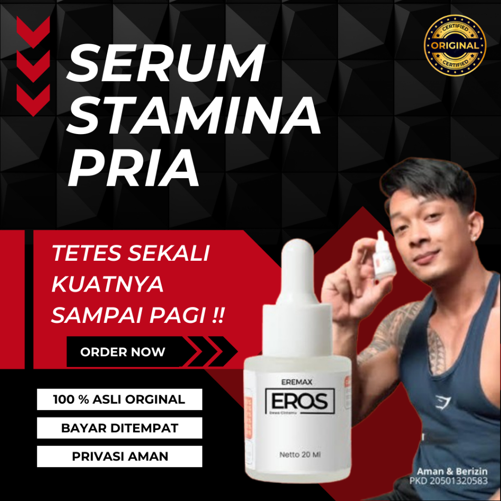 Eros Serum Asli Kuat Tahan Lama Obat Tetes Pria Dewa Cintamu | Eros Eremax Asli Pria