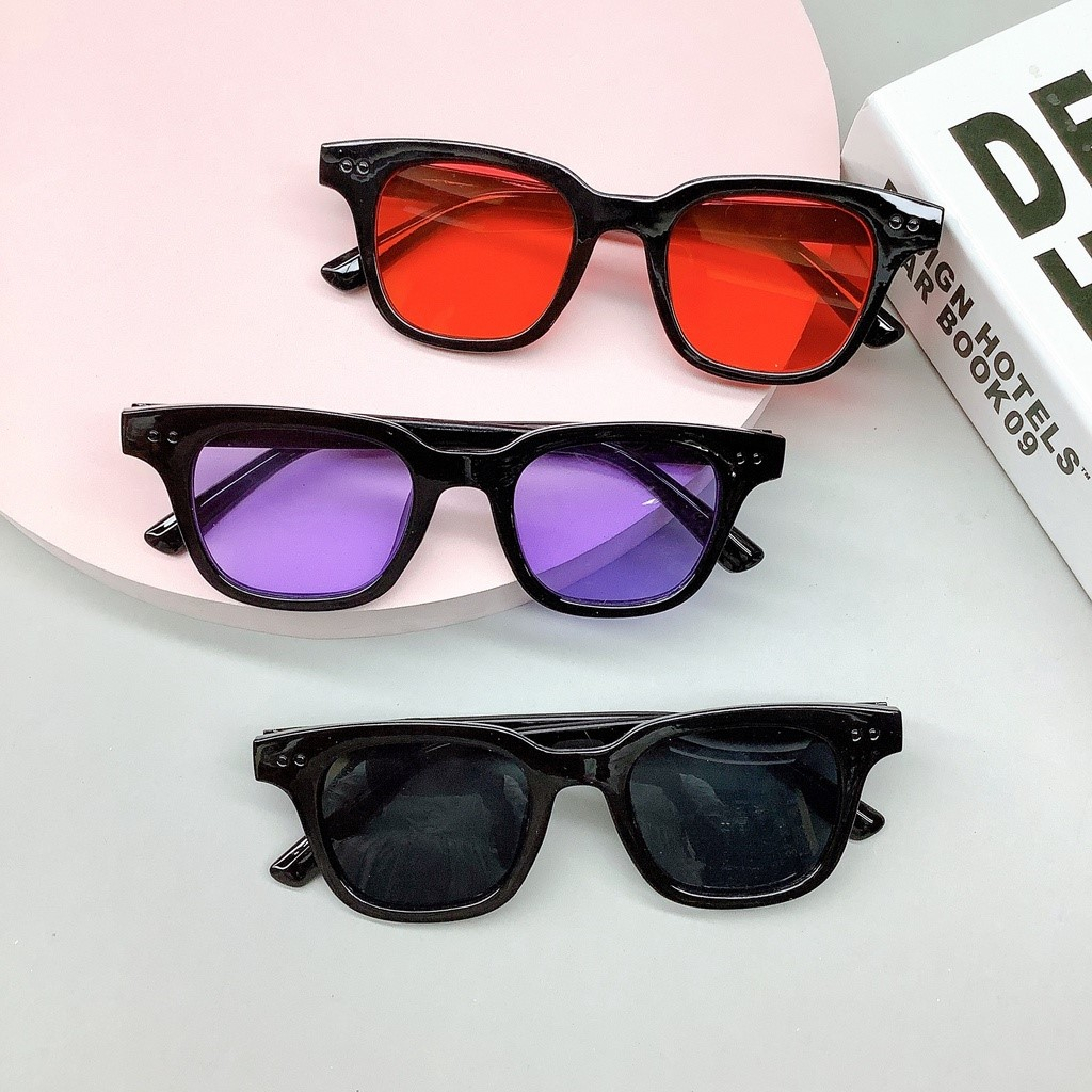 ORIGINAL Kacamata Candy Color Wanita Pria Kaca Mata Hitam Warna Warni Permen Keren Korea Fashion