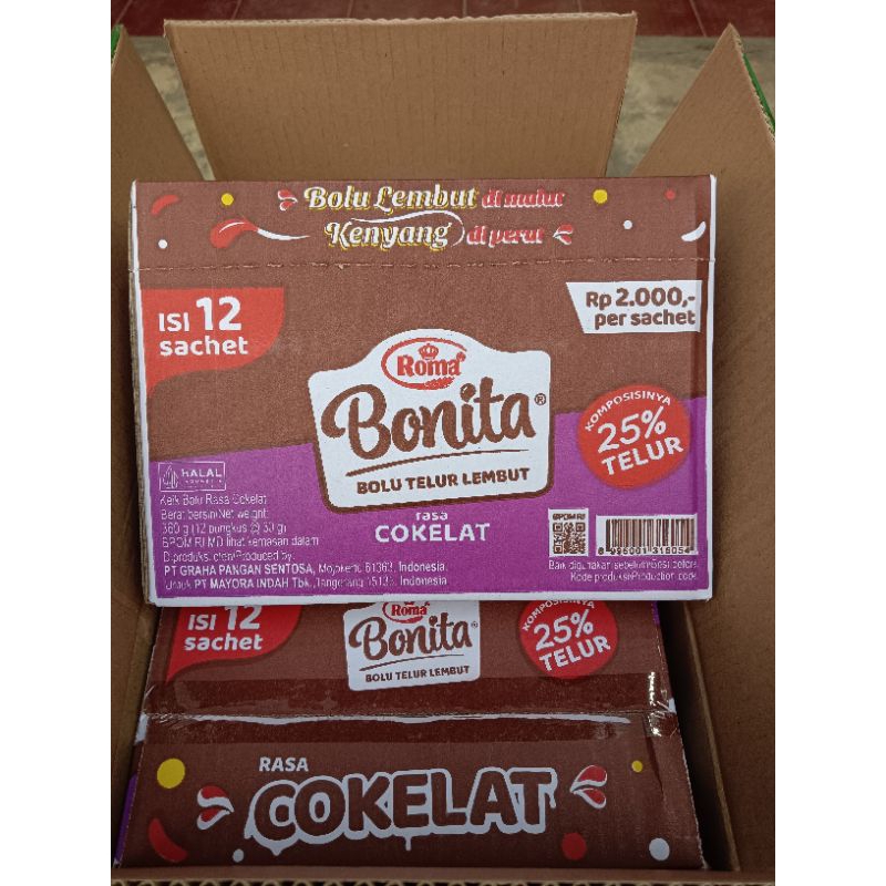 

Roma Bonita Bolu Telur 1 Box