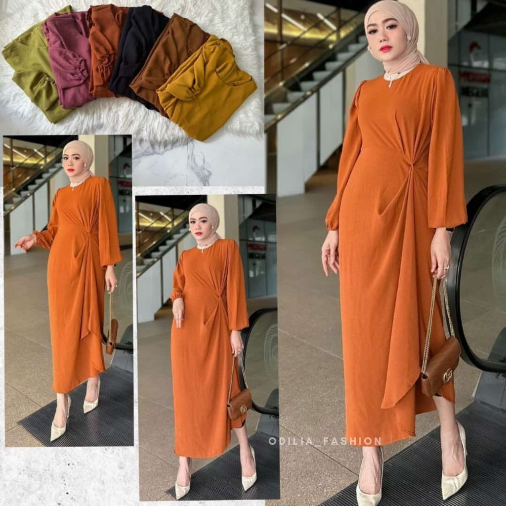 Gamis Crinkle Airflow Tania / Gamis / Gamis Crinkle Airflow Premium / Gamis Crinkle