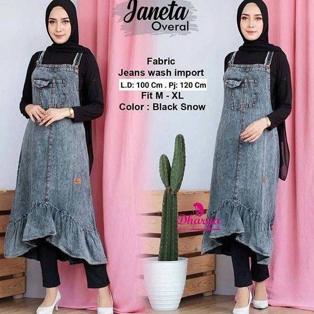 C7 2 Warna Janeta Overall  Overall Jeans  Rok Overall  Overall Murah Sale of Day