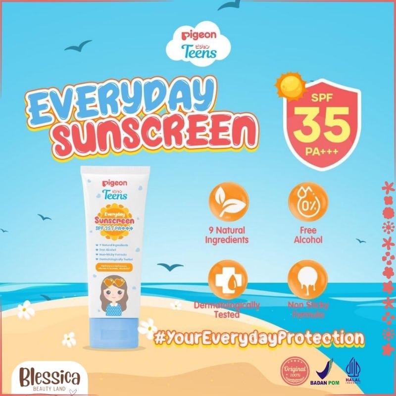 Pigeon Teens Everyday Sunscreen SPF 35 Pigeon Teens Skincare Remaja Sanskrin