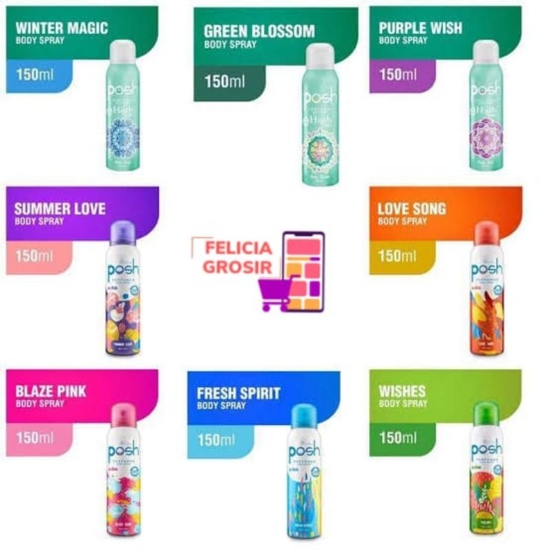 Posh Parfum Spray 150ml / Posh Hijab Parfum Spray 150ml / Posh Girl / Posh Cewek
