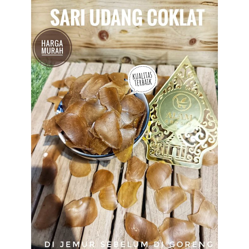 

(kerupuk mentah) Sari Udang Coklat santosa 250g, 500g, 1kg