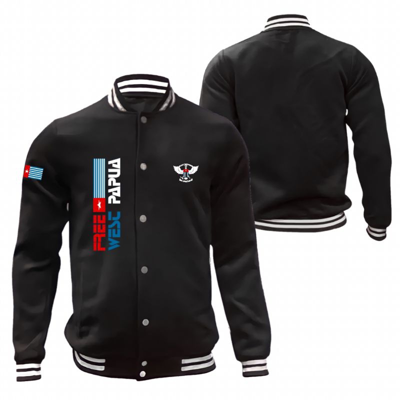 JAKET FREE WEST PAPUA MODEL VARSITY BASEBALL FREE REQUEST
