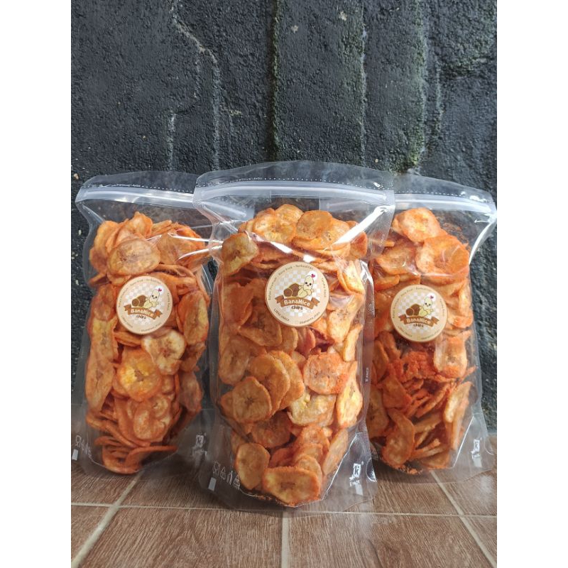 

BanaNice chips BALADO, KERIPIK PISANG BALADO
