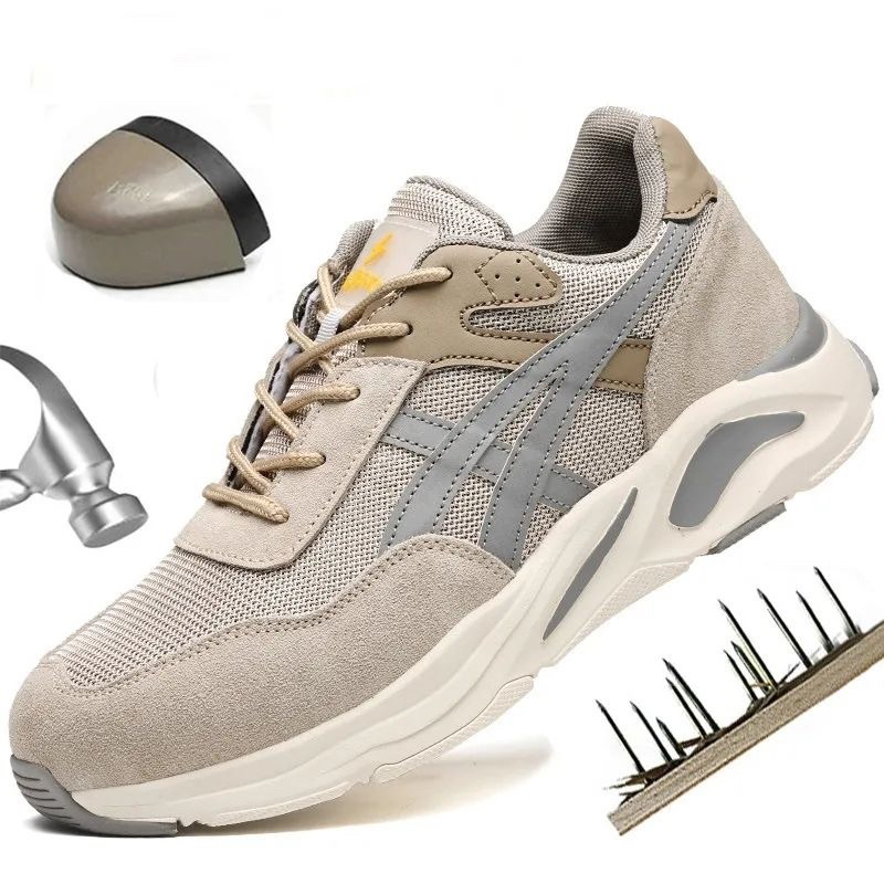 Sepatu Safety Sporty Ujung Besi (Unisex)