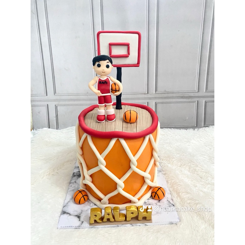 

custom kue ulangtahun tema basket