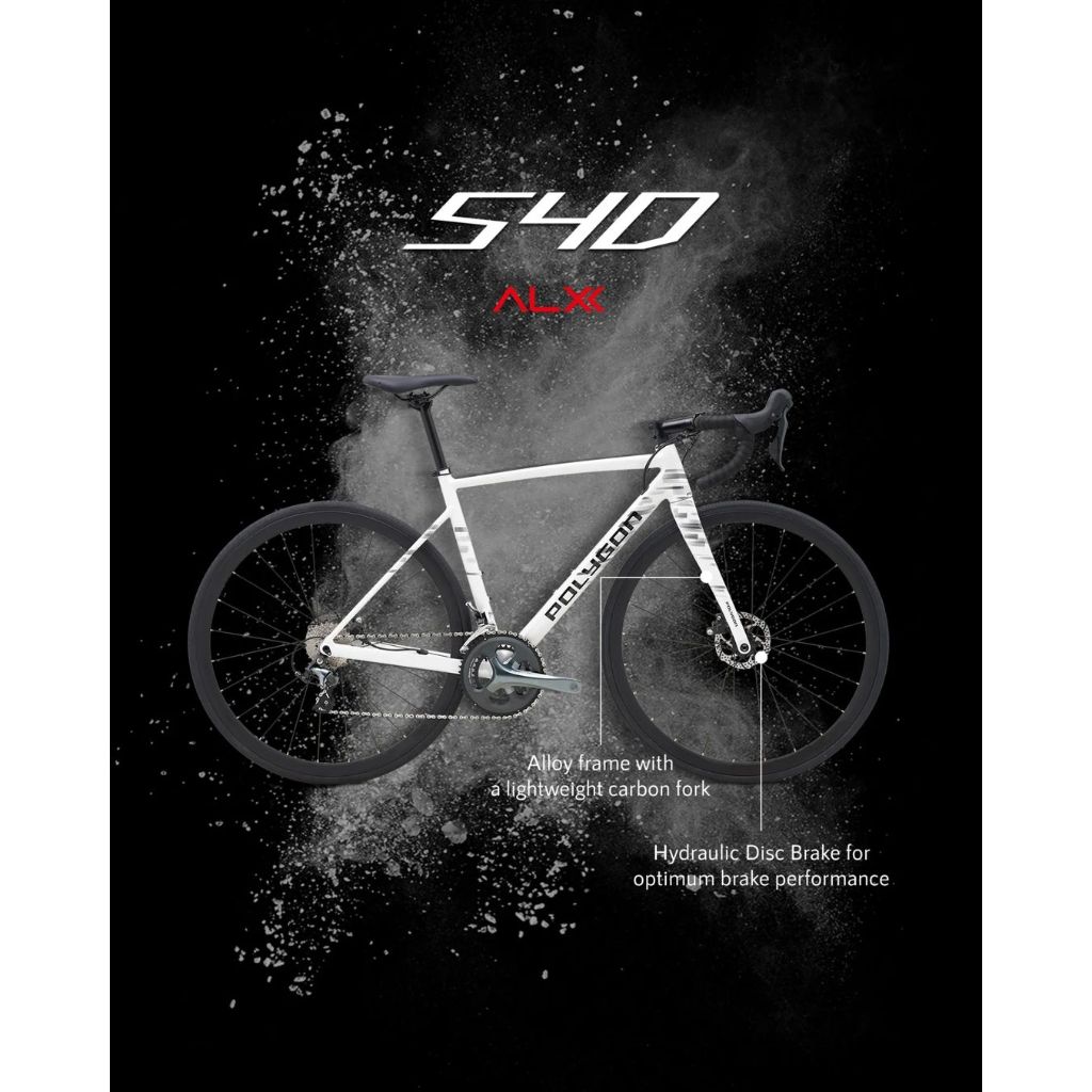 Polygon Strattos S4D [700C] Road Bike Sepeda Balap