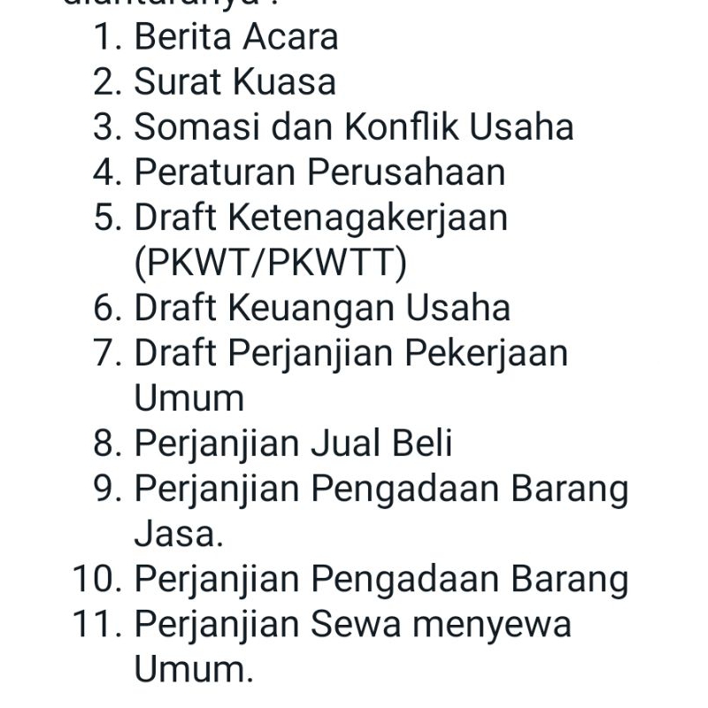 Dokumen/Draft Template Legal Hukum