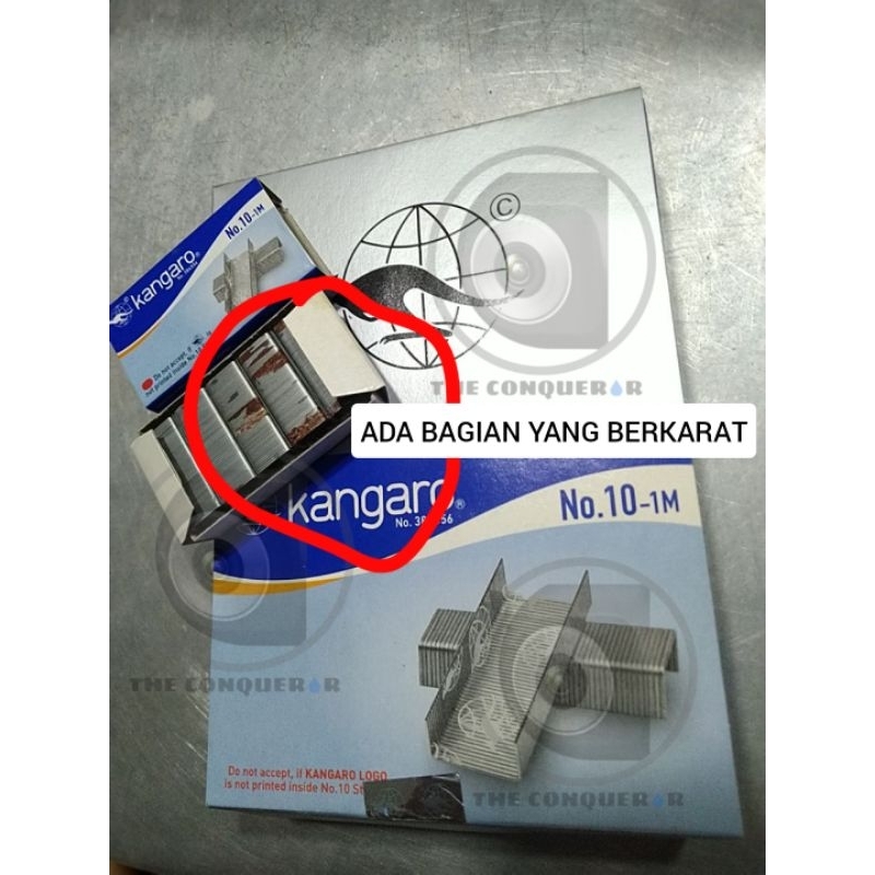 

Anak Hekter Isi Staples Kangaro Kangguru ADA KARAT 1 pak isi 20 kotak kecil