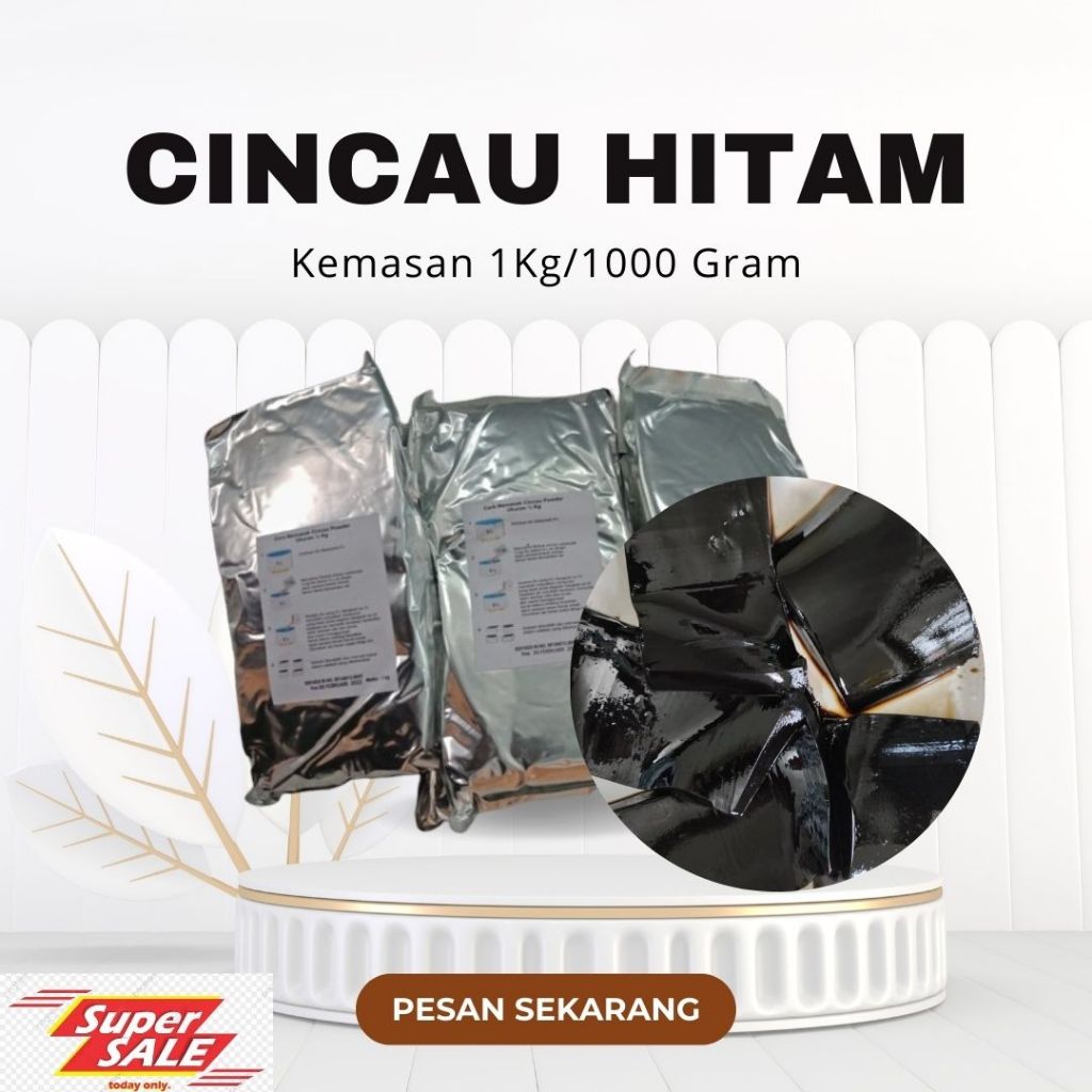 

Serbuk Cincau Hitam Untuk Industri Rumahan dan Kedai Makanan Kemasan 1Kg