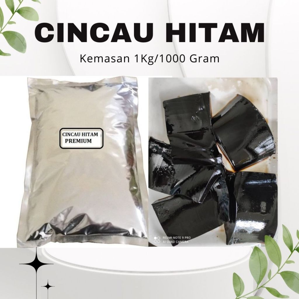

Serbuk Cincau Hitam Kemasan Segel Alumunium Foil Kemasan 1Kg