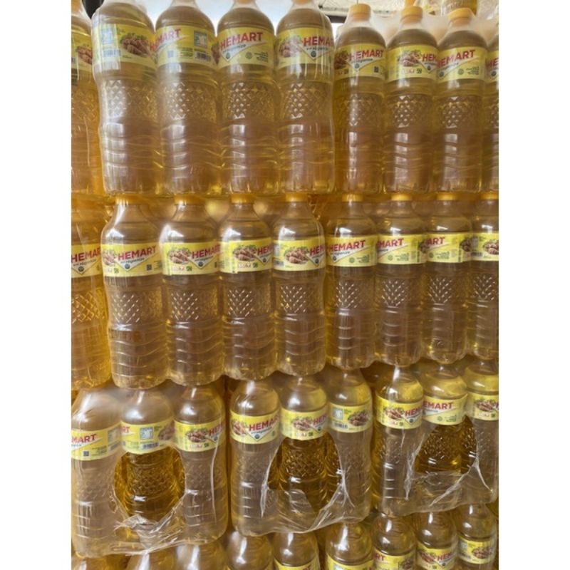

HEMART Minyak Goreng premium kemasan botol 1L minyak goreng dapur rumahan
