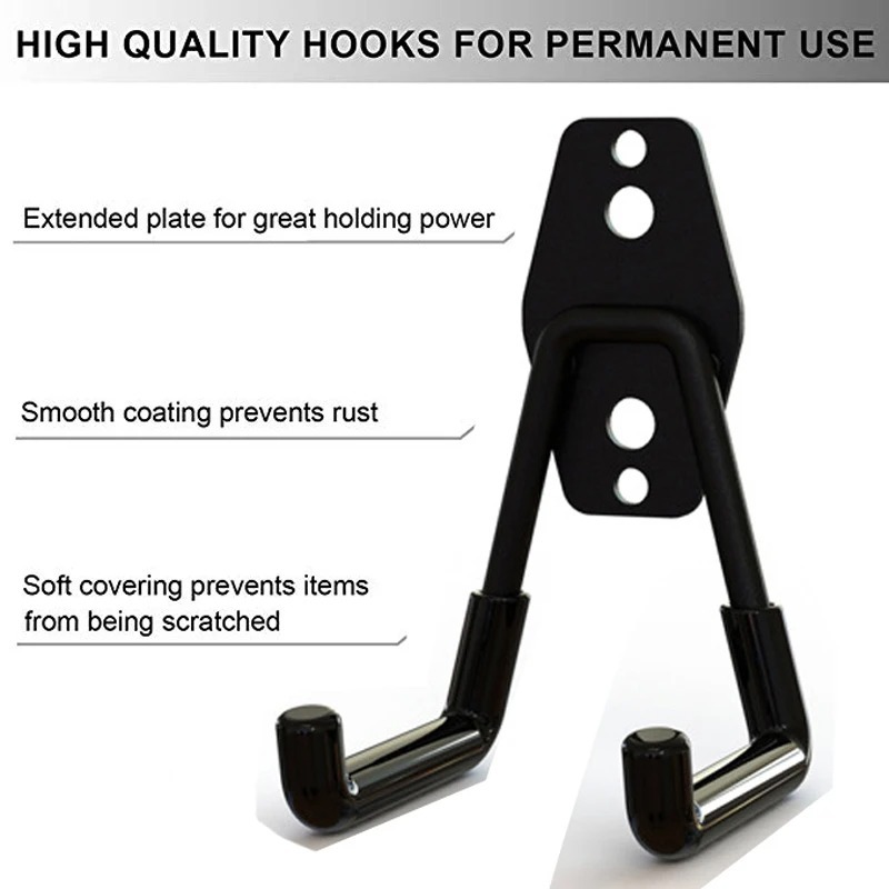 Gantungan Dinding Kuat Peralatan Tukang Bengkel / Gantungan Rak Sepeda Dinding Hanger Kait Garasi Bi