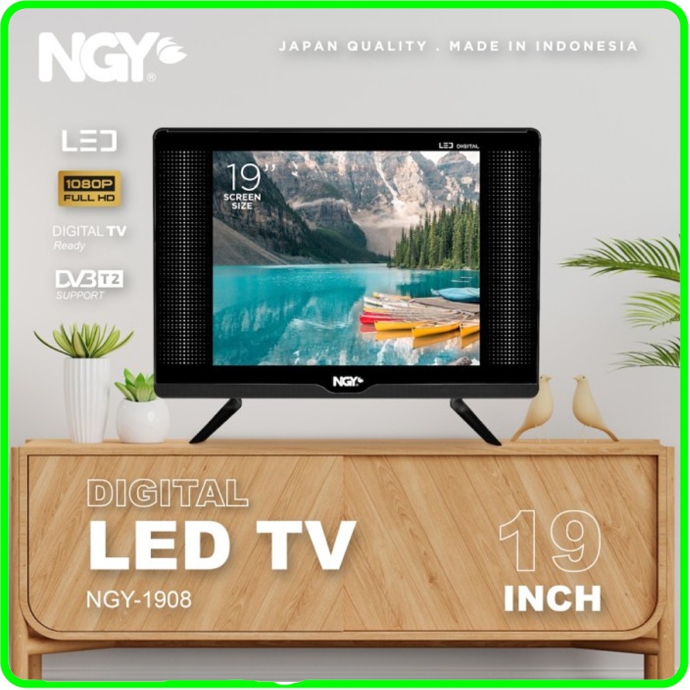 LED TV + MONITOR TV NAGOYA Layar 19 inch - DVBT2 DIGITAL TV