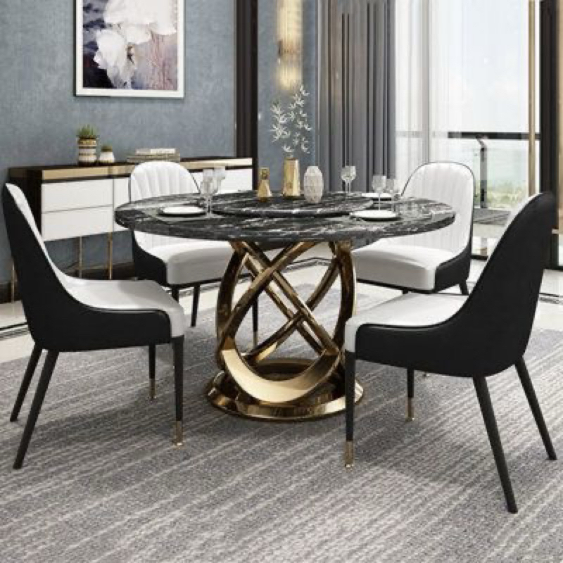 Meja Makan Modern Mewah - Meja Makan Bulat Minimalis