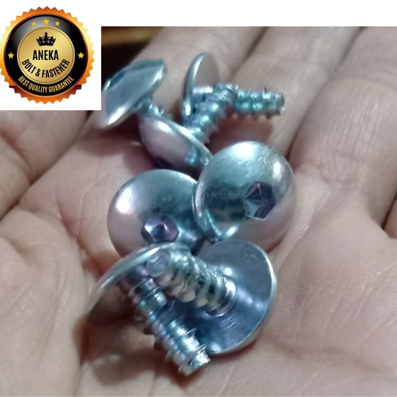 Baut L Payung 5x12 Kasar Kunci L3 Putih