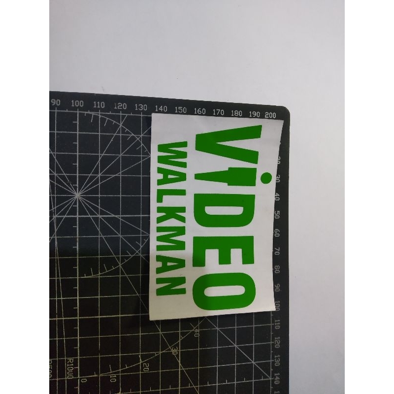 

cutting stiker video walkman