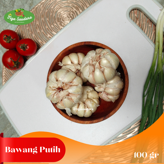 

Bawang Putih 100 gr I Sayuran Tiga Saudara I Pengiriman Instant Cimahi