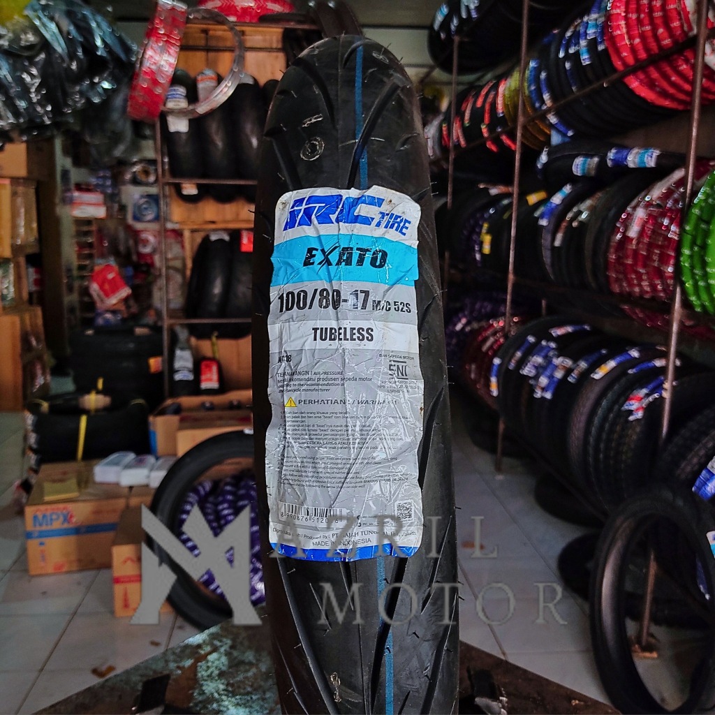 IRC EXATO RING 17 100/80- 17 BAN LUAR TUBLESS BAN LUAR MOTOR