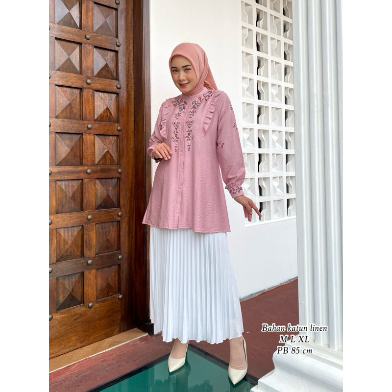 RIDD FASHION - ATASAN WANITA/ATASAN BORDIR/TUNIK BORDIR/KEMEJA WANITA