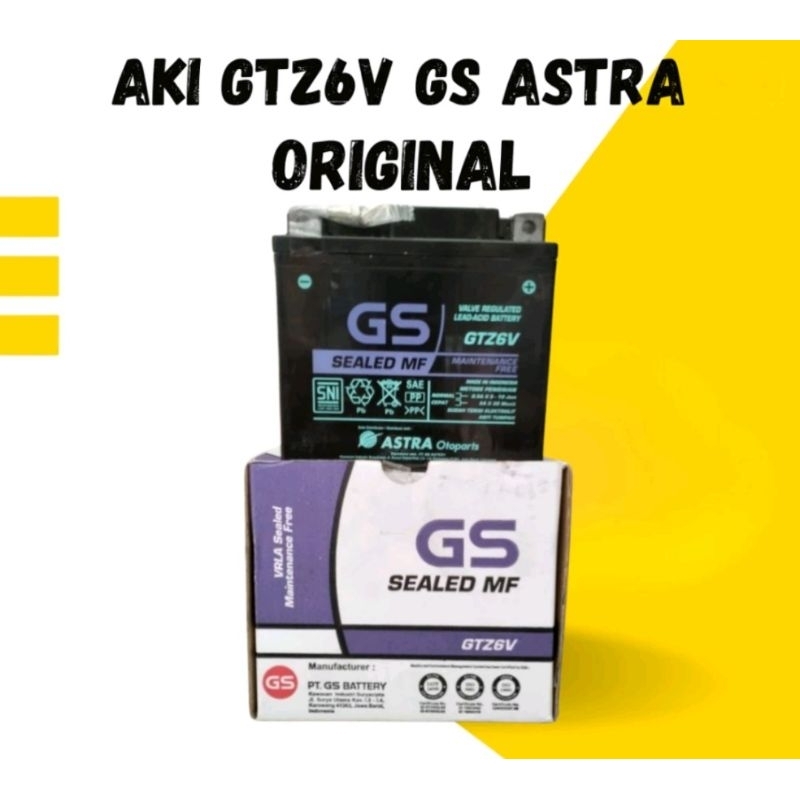 Aki GS astra Vario 125 Gtz6v aki  Nmax new