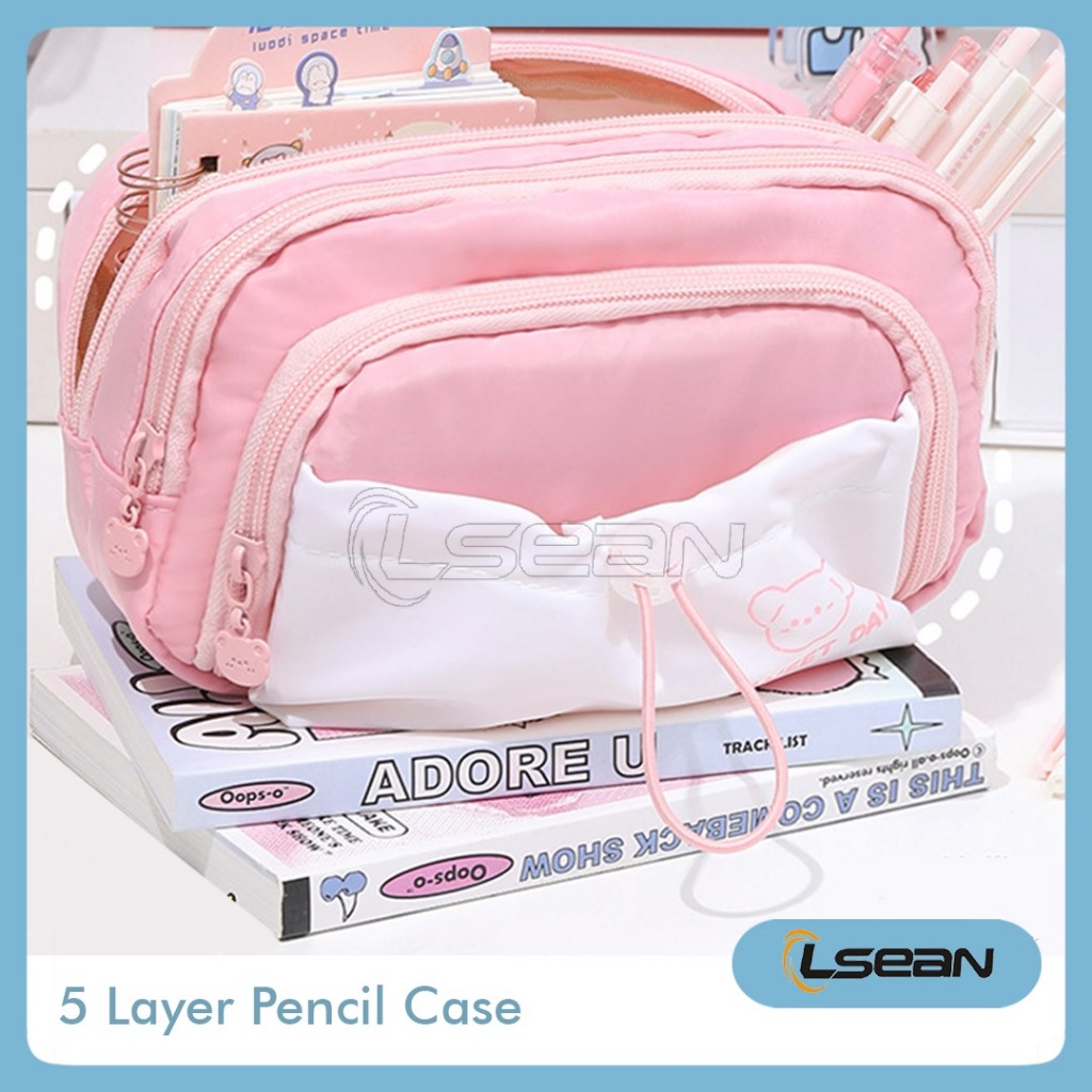 

Pencil Case Serut Multifungsi Multi Layer Pouch Organizer Makeup Stationery Tempat Pensil Aesthetic Kapasitas Besar