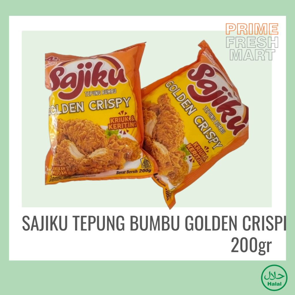 

Sajiku Tepung Bumbu Golden Crispy Kemasan 200gr