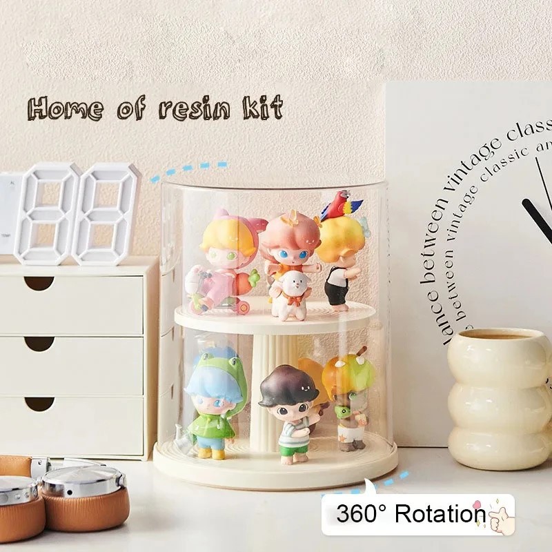 RAK DISPLAY BOX CIRCLE ROTATE ROTATION SUSUN / RAK DISPLAY PAJANGAN BERPUTAR MYSTERY BLIND BOX RESIN