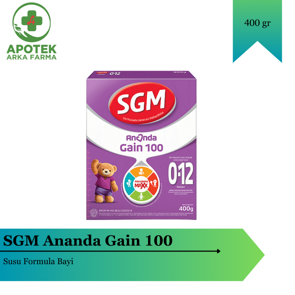 SGM susu formula gain 100 0-12 bulan