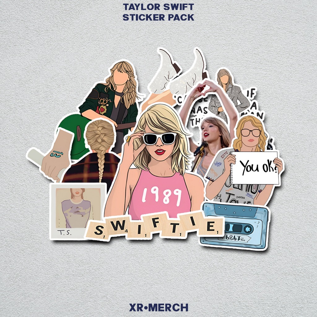 

Sticker Aesthetic Taylor Swift Waterproof Anti Air | Stiker Laptop Casing HP Helm Gitar Tumbler