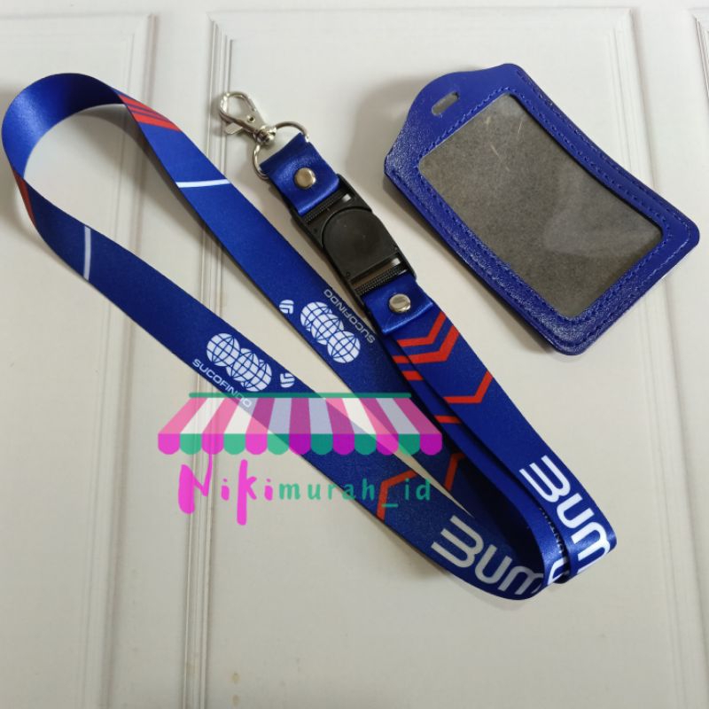 

Tali Idcard Sucofindo BARU/ Lanyard idcard Sucofindo BUMN PRINT Plus Holder |READY STOK|