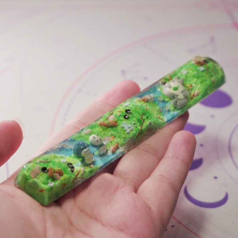 spacebar artisan keycap totoro studio ghibli