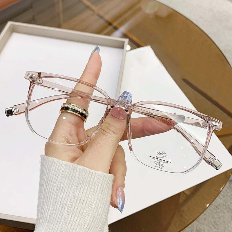 Viendo Kacamata Photocromic Anti Radiasi Blueray Minus Cylinder Fashion Frame Komputer Hp Anti Sinar Matahari Kaca Mata Optik 2 in 1 Bluecromic UV400 Wanita Pria Cowok -1/-1.5/-2/-2.5/-3/-3.5/-4/-4.5/-5/-5.5/-6-3