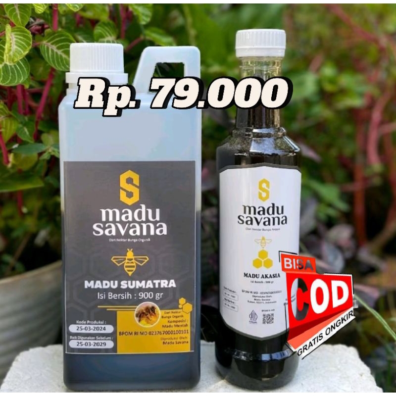 

madu hutan sumatra kemasan 900g madu mentah murni termurah