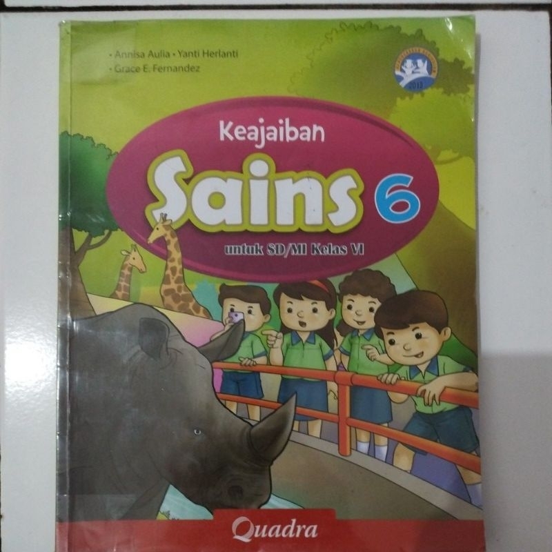 Buku Sains kelas 6 Quadra