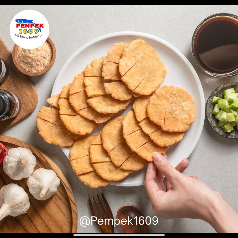 

Pempek kulit crispy asli Palembang 1609 vacuum 1 Pack 10 Pcs