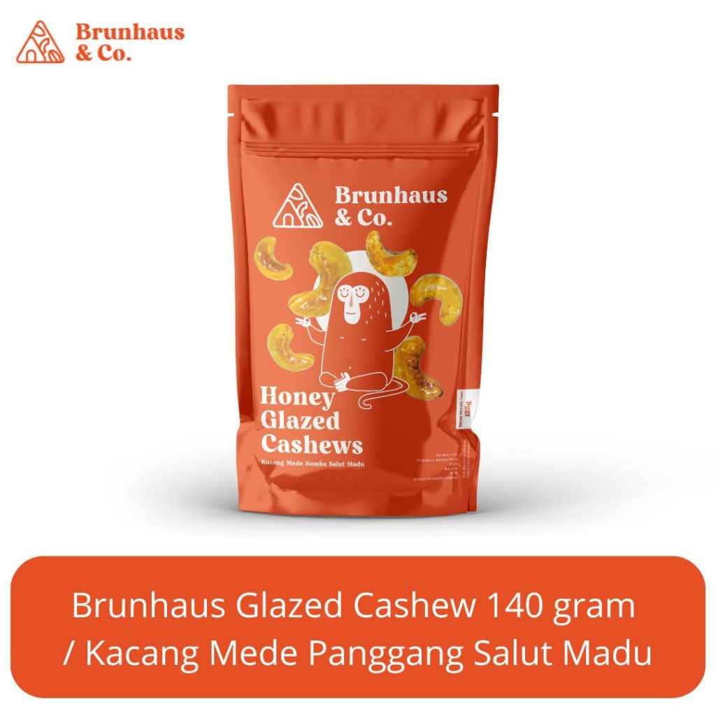 

Kacang Mede Salut Madu Brunhaus Honey Glazed Cashews Cemilan