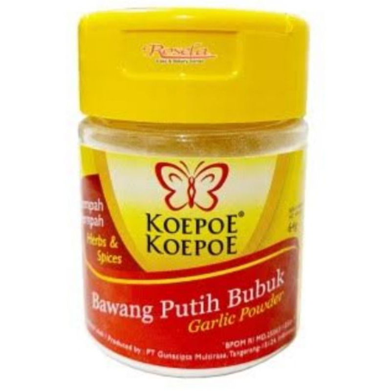 

Bawang putih bubuk koepoe 64gr bawang putih kupu kupu