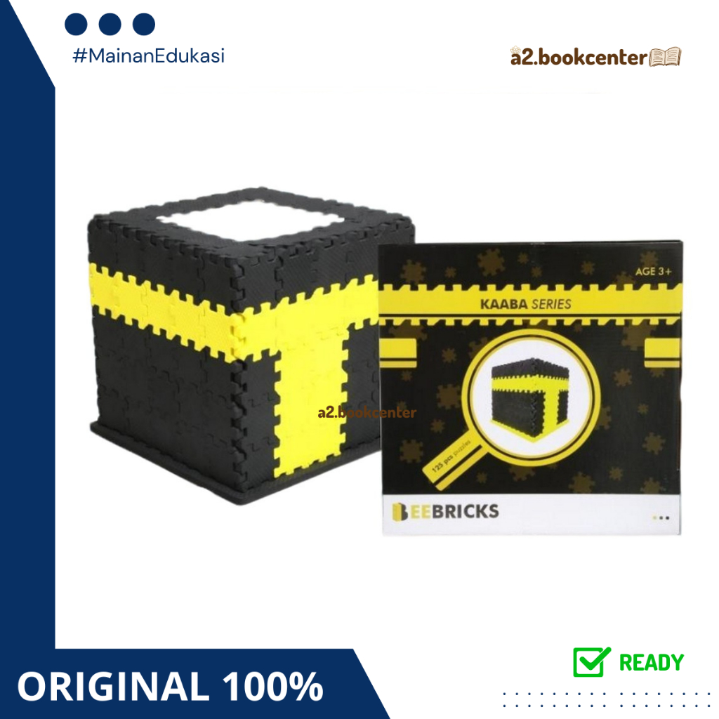 [ABC] Ready Hoopoe Humblebee Puzzle Ka'bah Series Mainan Edukasi